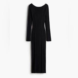 Maxi Black Long Sleeve Dress